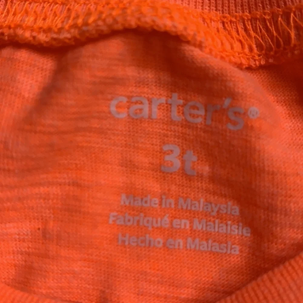 Carter’s Mom Big Shot Neon Orange Graphic T-shirt unisex kids 3T toddler